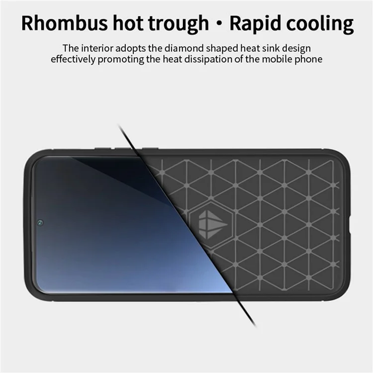 MOFI JK TPU Series-1 For Xiaomi 13 Ultra Soft TPU Phone Case Carbon Fiber Brushed Back Cover - Black