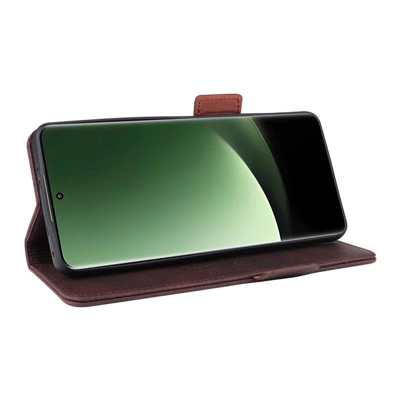 Per Xiaomi 13 Ultra Custodia a Libro in Pelle PU con Decorazione Hardware Portafoglio Stand Copertina Telefono - Caffè