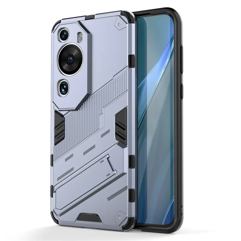 Per Huawei P60 Art PC + TPU Custodia Defender Antiurto con Supporto - Grigio