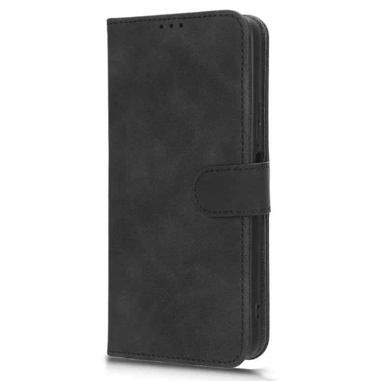 For Huawei Enjoy 60X PU Leather Flip Cover Skin-touch Stand Wallet Phone Case - Black