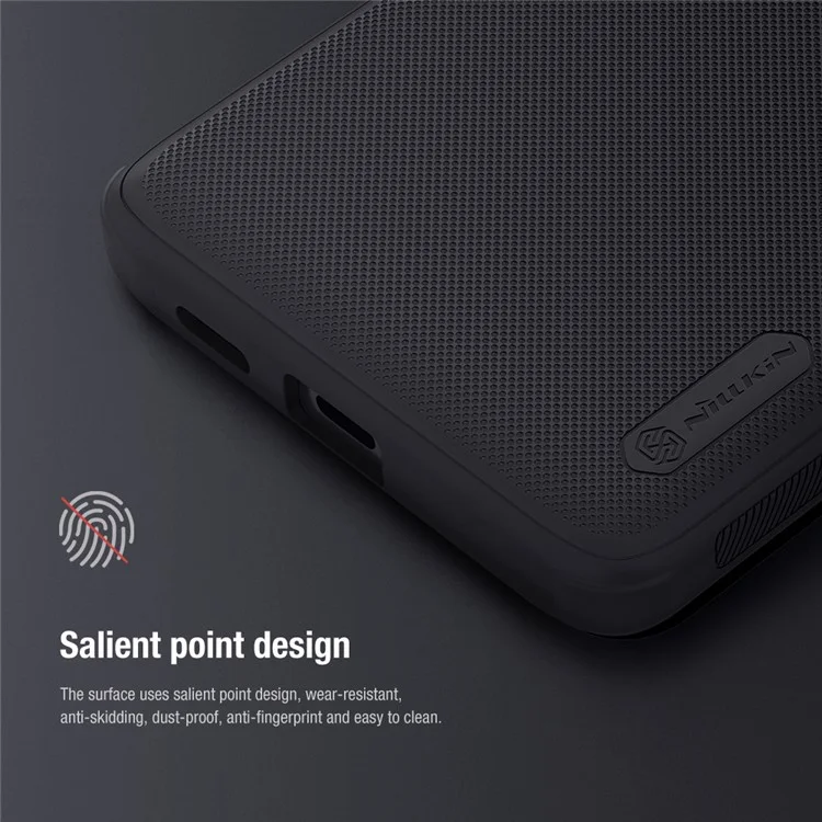 NILLKIN Super Frosted Shield Pro para Xiaomi 13 Ultra Funda Protectora de Teléfono Caja de PC+TPU Mate Cubierta Posterior - Negro