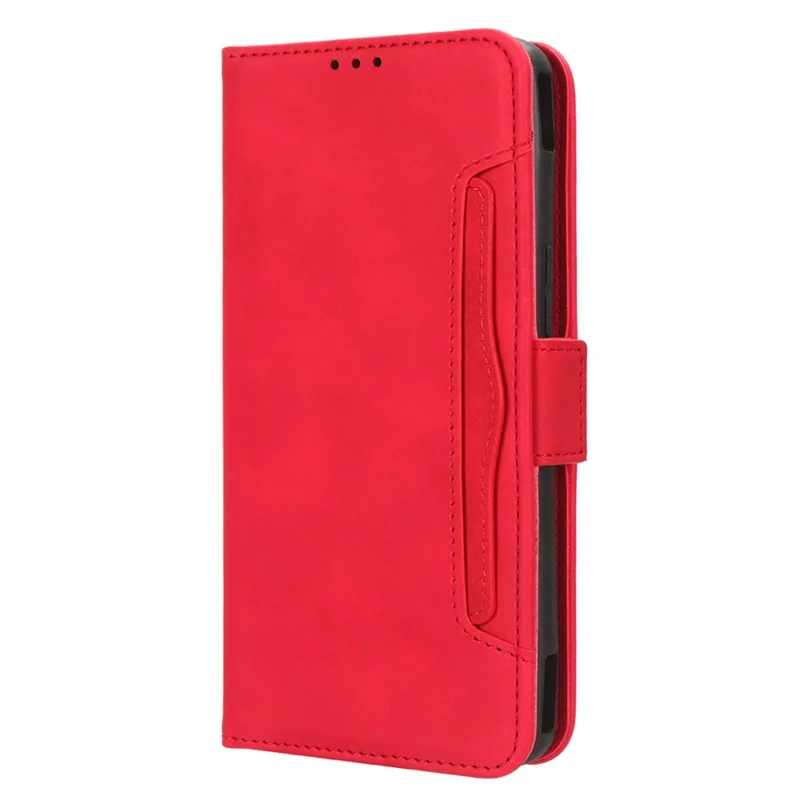 Per Asus ROG Phone 7 5G Anti-Polvere Portafoglio Supporto Più Slot per Schede Custodia per Telefono in Pelle PU Custodia per Telefono - Rosso