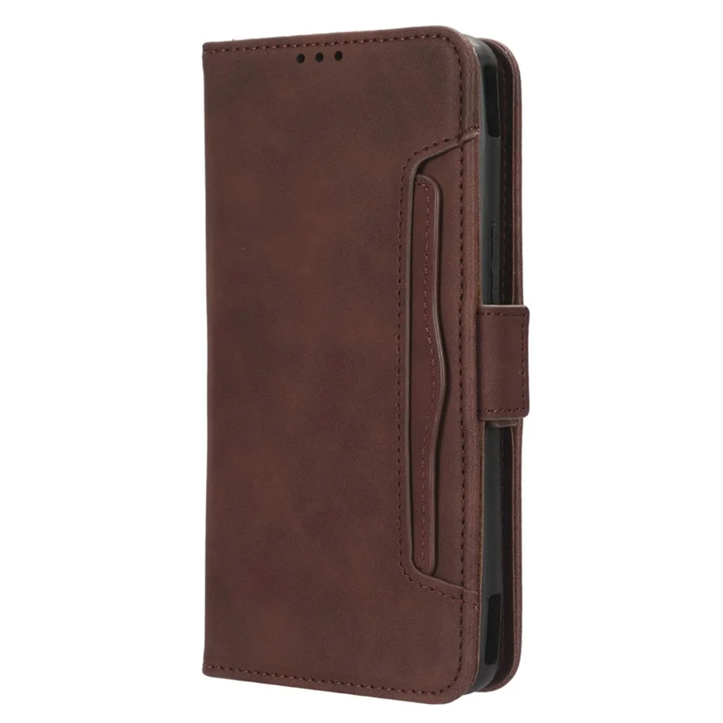 Para Asus ROG Phone 7 5G Anti-Polvo Billetera Soporte Múltiples Ranuras para Tarjetas Funda de Teléfono Cuero PU Funda de Teléfono - Marrón