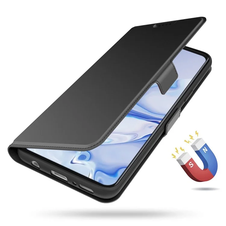 Para Xiaomi 13 Ultra Magnetic PU Leather Flip Cell Phone Cover Stand Card Slot Shockproof Phone Case - Negro