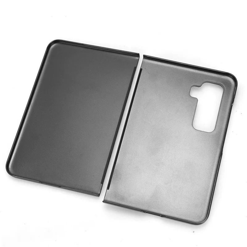 Per Microsoft Surface Duo 2 Custodia per telefono con rivestimento in pelle PC+TPU con cinturino da polso e tracolla - Marrone