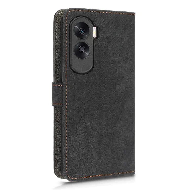 For Honor 90 Lite 5G / X50i 5G Funda de Cartera de Piel de PU con Bloqueo RFID con Soporte y Correa - Negro