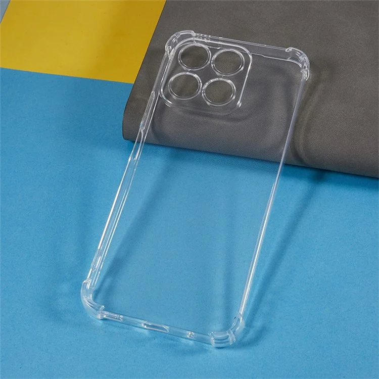 Para Honor X8a 4G Reforzado Esquinas TPU Funda de Teléfono Transparente Cubierta de Teléfono Celular