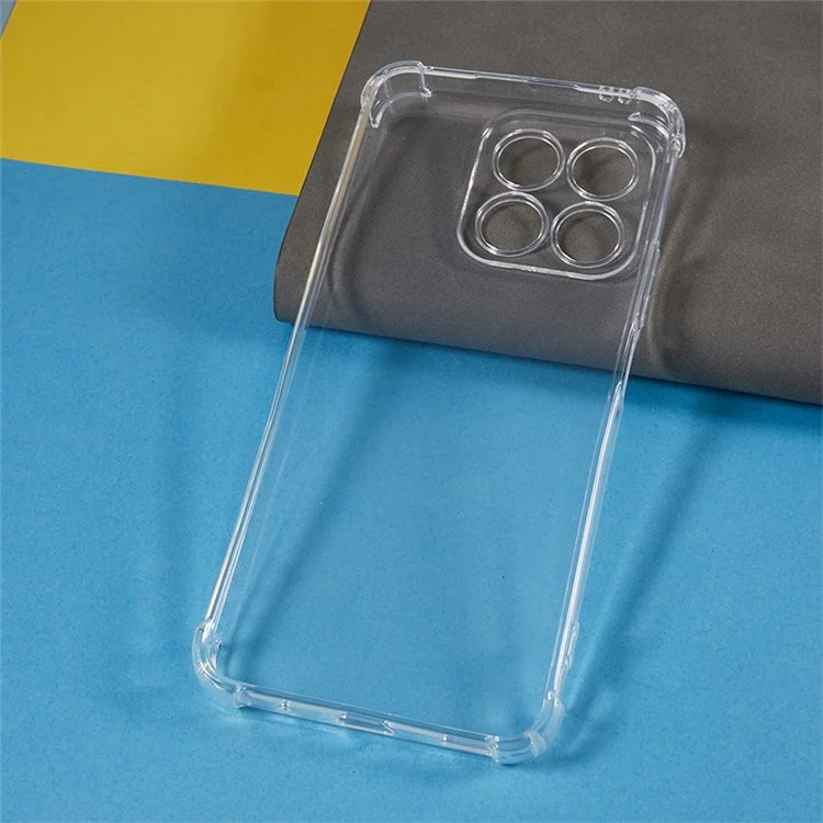 Para Honor X8a 4G Reforzado Esquinas TPU Funda de Teléfono Transparente Cubierta de Teléfono Celular