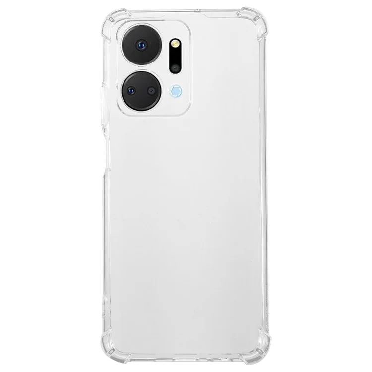 Чехол для телефона с четырехугольной защитой от падения For Honor X7a 5G / Play7T 5G, прозрачный TPU