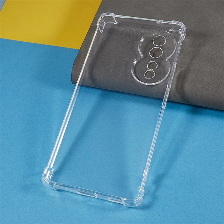 Funda de TPU para teléfono para Honor 80 5G, protección transparente anti-caída para las esquinas Funda protectora para teléfono