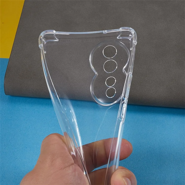 Funda de TPU para teléfono para Honor 80 5G, protección transparente anti-caída para las esquinas Funda protectora para teléfono