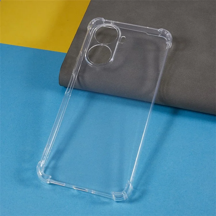Für Huawei nova 10 SE 4G Soft TPU Handyhülle Transparenter verstärkter Ecken-Telefonschutz