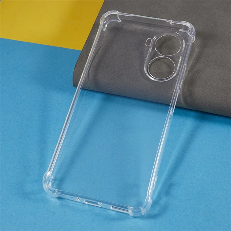 Für Huawei nova 10 SE 4G Soft TPU Handyhülle Transparenter verstärkter Ecken-Telefonschutz
