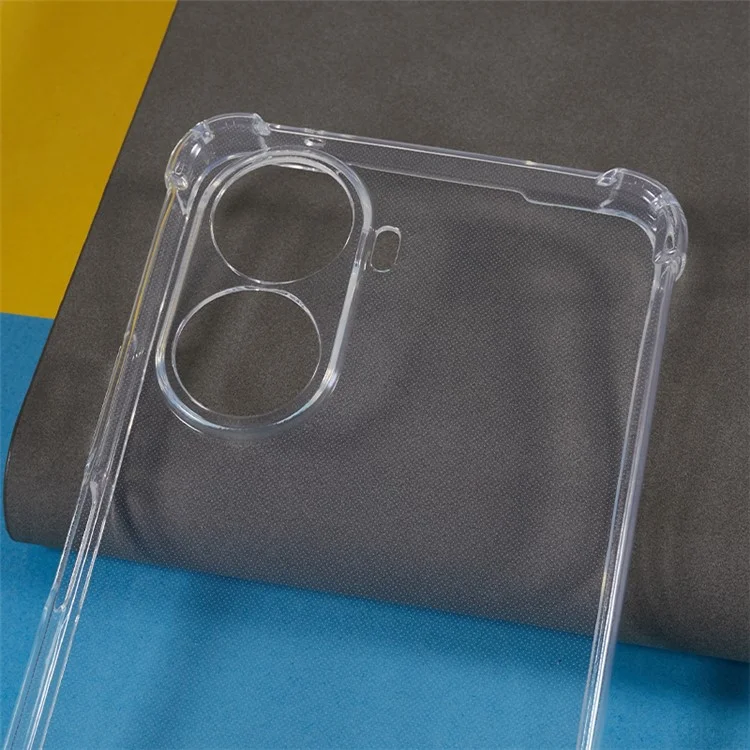 Für Huawei nova 10 SE 4G Soft TPU Handyhülle Transparenter verstärkter Ecken-Telefonschutz