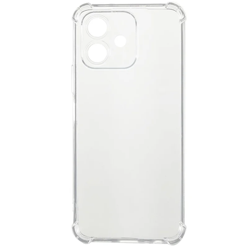 For Honor Play6C 4G Transparent Flexible TPU Phone Cover Shockproof Corner Phone Case