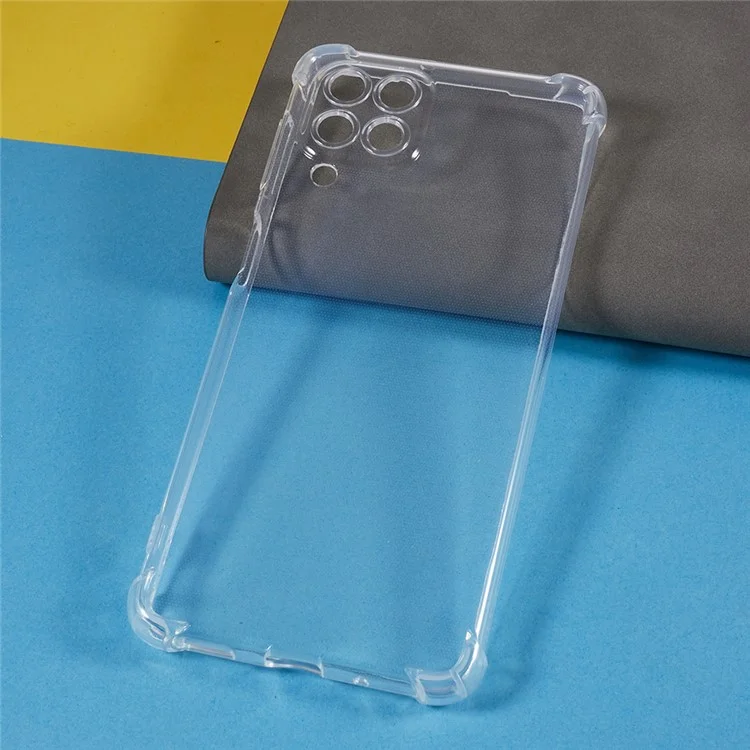 Per Samsung Galaxy M53 5G Custodia Telefonica Trasparente Rinforzo Angolo Anti-caduta Custodia TPU