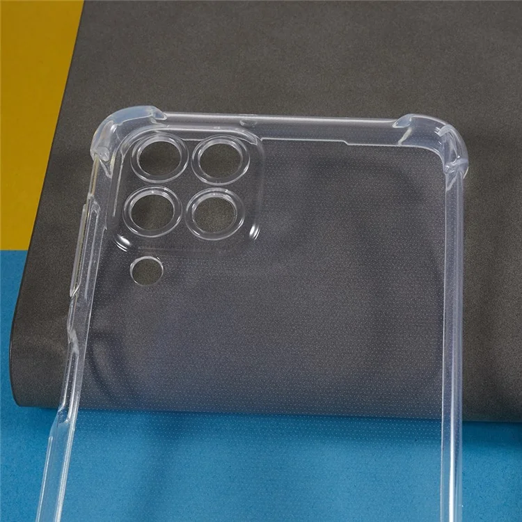 Per Samsung Galaxy M53 5G Custodia Telefonica Trasparente Rinforzo Angolo Anti-caduta Custodia TPU