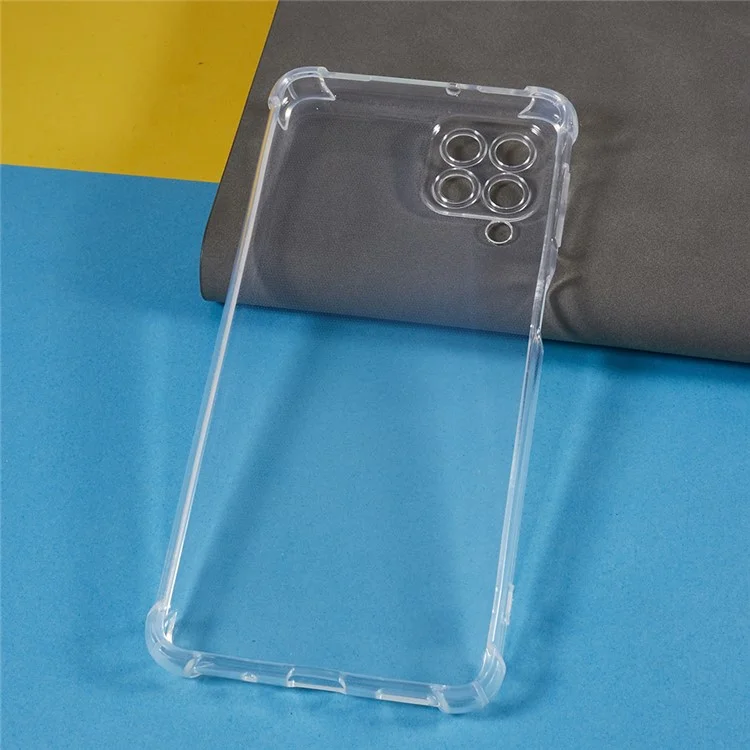 Per Samsung Galaxy M53 5G Custodia Telefonica Trasparente Rinforzo Angolo Anti-caduta Custodia TPU