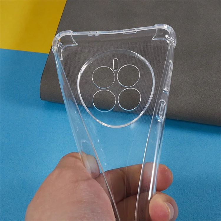Per Huawei Mate 50 4G Custodia per telefono con angoli rinforzati Soft TPU Trasparente Antiurto