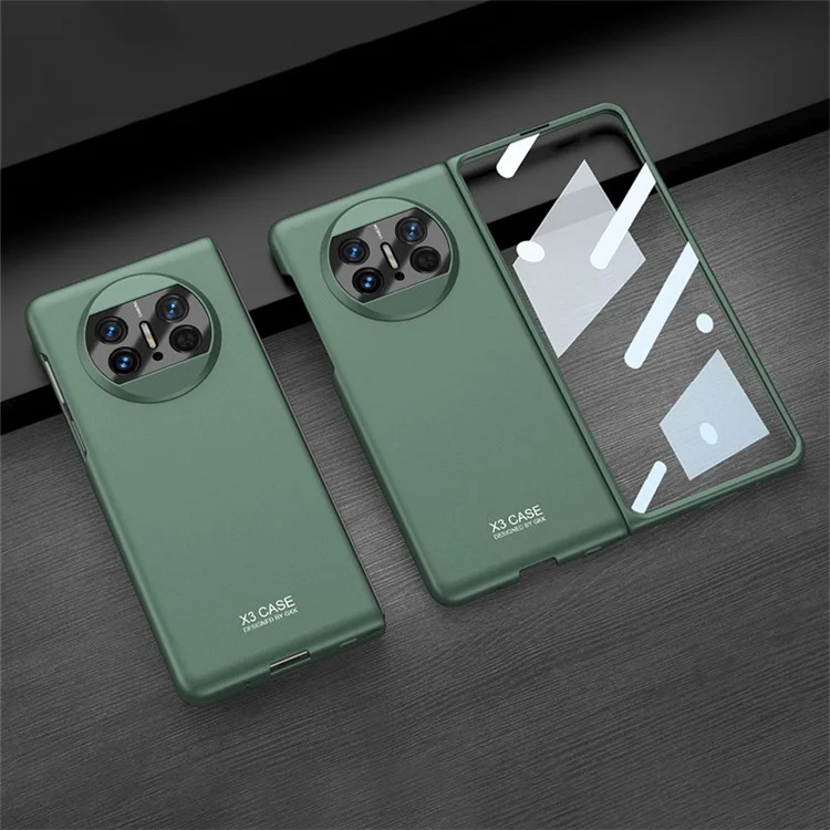 Gkk Para Huawei Mate X3 5g Hard pc Dobring Telefone Capa de Proteção Completa Com Filme de Tela de Vidro Temperado - Verde