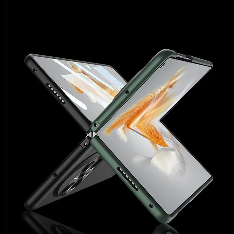 Gkk Para Huawei Mate X3 5g Hard pc Dobring Telefone Capa de Proteção Completa Com Filme de Tela de Vidro Temperado - Verde