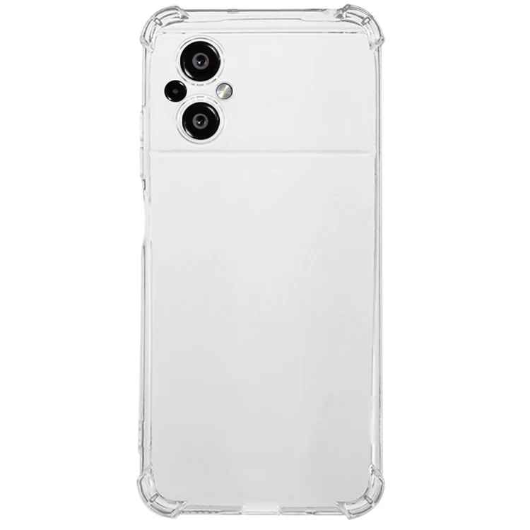 Custodia posteriore trasparente per Xiaomi Poco M5 4G Angoli rinforzati Custodia per telefono in TPU antishock