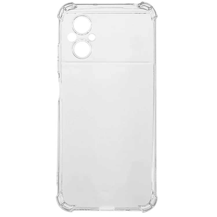 Custodia posteriore trasparente per Xiaomi Poco M5 4G Angoli rinforzati Custodia per telefono in TPU antishock