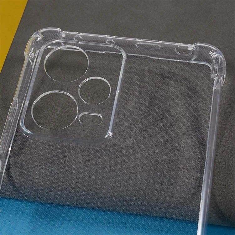 Phone Case for Xiaomi Redmi Note 12 Pro 5G Reinforced Corners Anti-drop TPU Transparent Back Cover