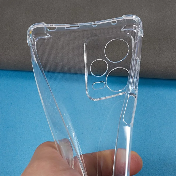 Phone Case for Xiaomi Redmi Note 12 Pro 5G Reinforced Corners Anti-drop TPU Transparent Back Cover