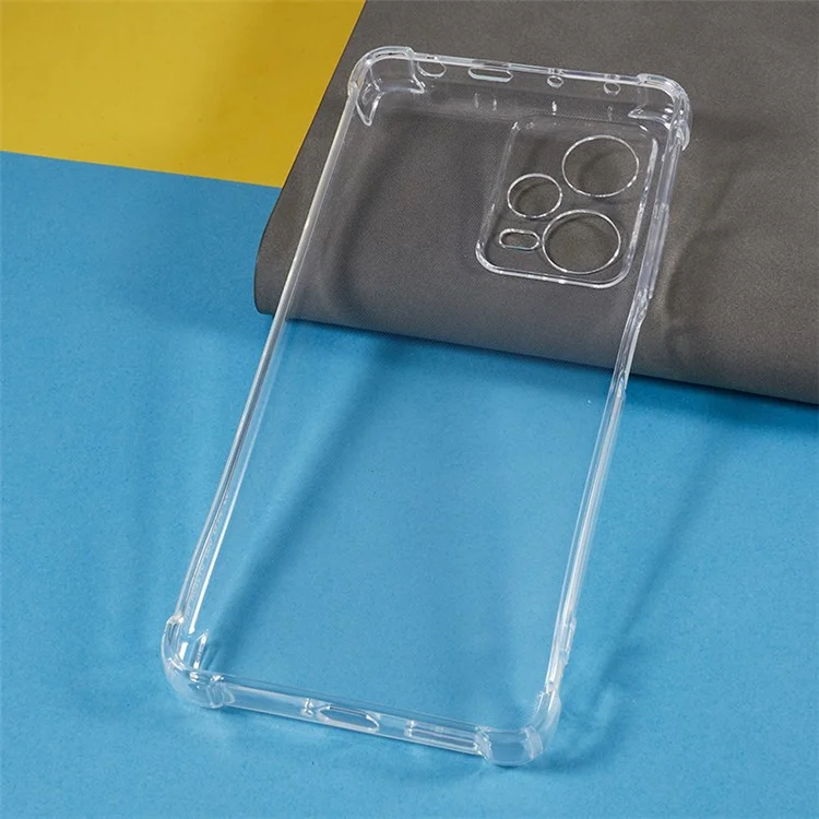 TPU-Schale für Xiaomi Redmi Note 12 Pro+ 5G, verstärkte Ecken, stoßfeste Transparente Handyhülle