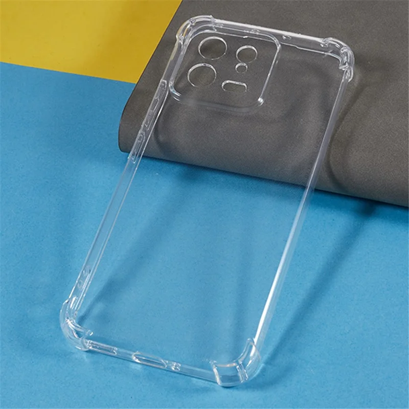 TPU Shell for Xiaomi 13 Reinforced Corners Back Cover Scratch Resistant Transparent Phone Case