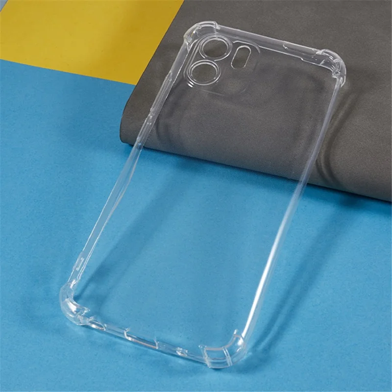For Xiaomi Redmi A1 4G / A2 4G Anti-drop Phone Case Transparent Scratch-resistant TPU Cover