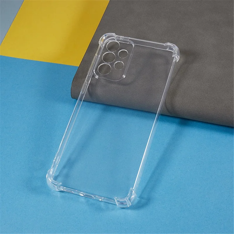 For Samsung Galaxy A33 5G Soft TPU Phone Case Transparent Reinforced Corners Anti-drop Cover