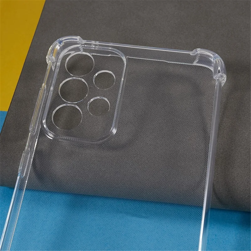 For Samsung Galaxy A33 5G Soft TPU Phone Case Transparent Reinforced Corners Anti-drop Cover