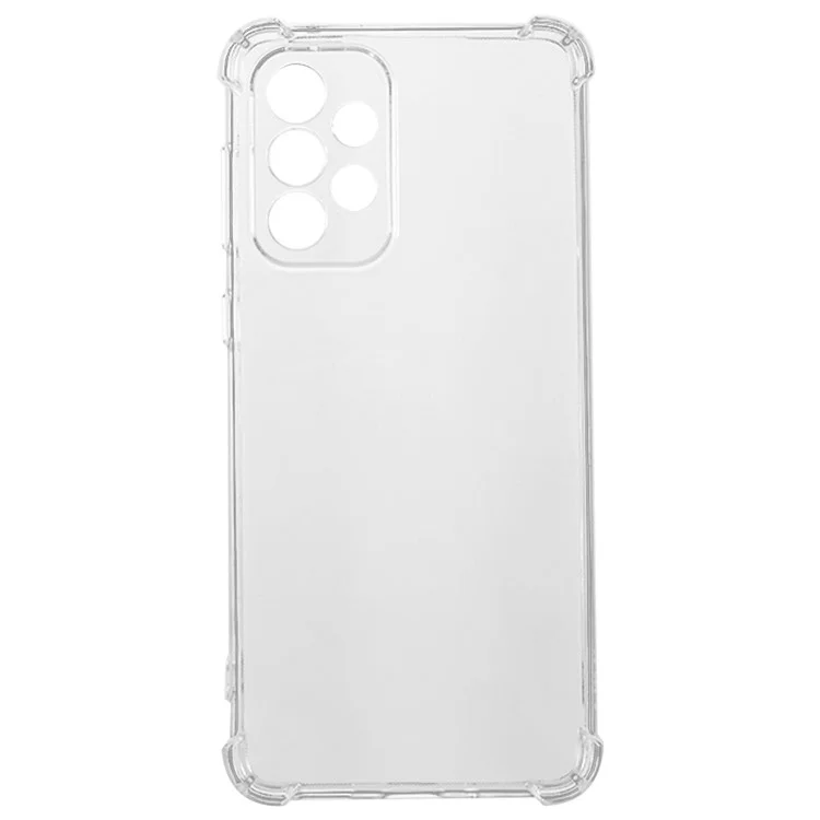 Para Samsung Galaxy A73 5G Cinconas Reforzadas Anti-drop Cubiería Posterior TPU Caja de Teléfono Transparente