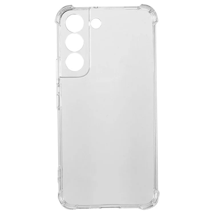 For Samsung Galaxy S22 5G Back Cover Transparent Reinforced Corners Anti-drop TPU Phone Case