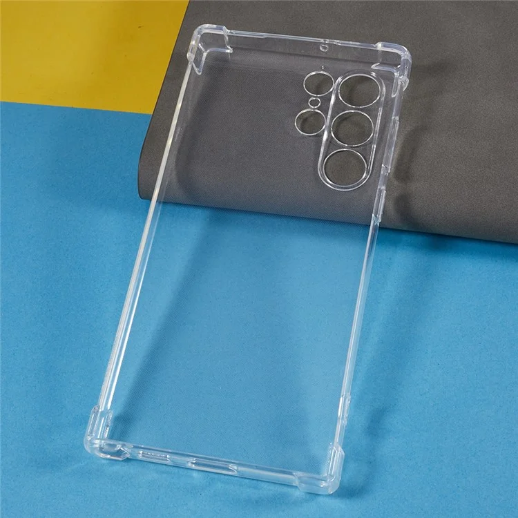 Para Samsung Galaxy S22 Ultra 5G Soft TPU Case Reforçado Canto Anti-queda Capa de Telefone Transparente