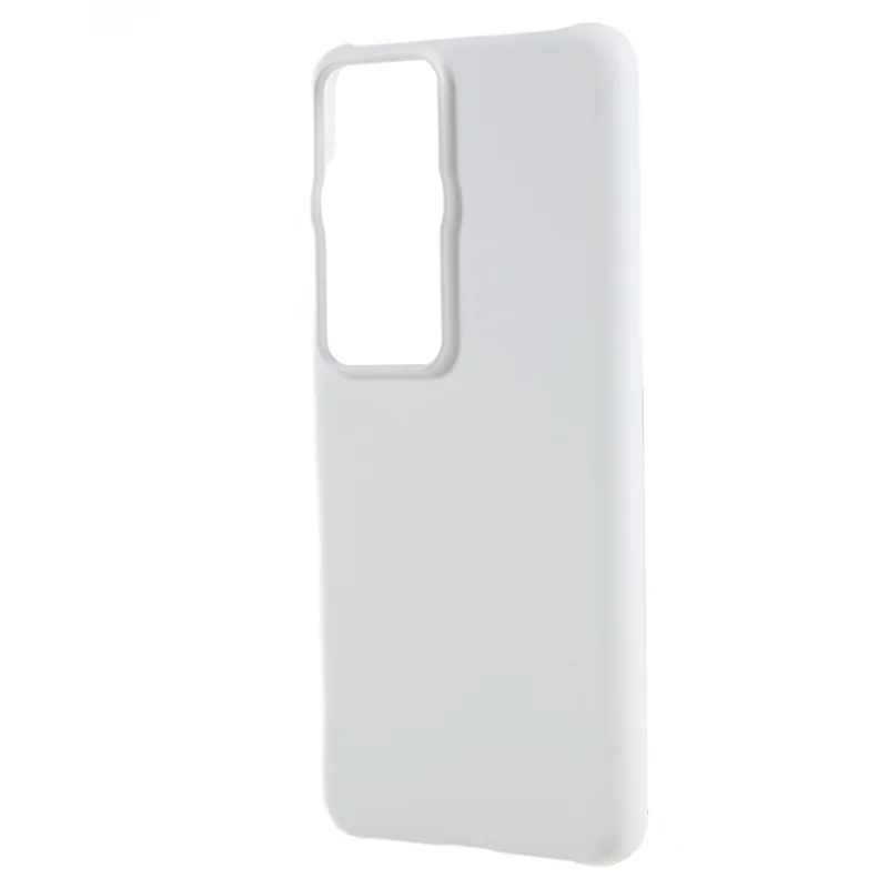 For Huawei P60 / P60 Pro Rubberized Phone Case Anti-scratch Hard PC Phone Back Cover - White