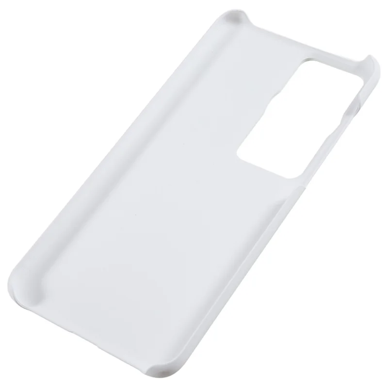 For Huawei P60 / P60 Pro Rubberized Phone Case Anti-scratch Hard PC Phone Back Cover - White