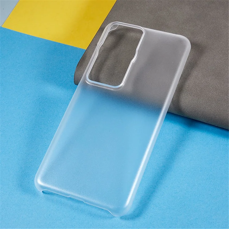 For Huawei P60 / P60 Pro Rubberized Phone Case Anti-scratch Hard PC Phone Back Cover - Transparent