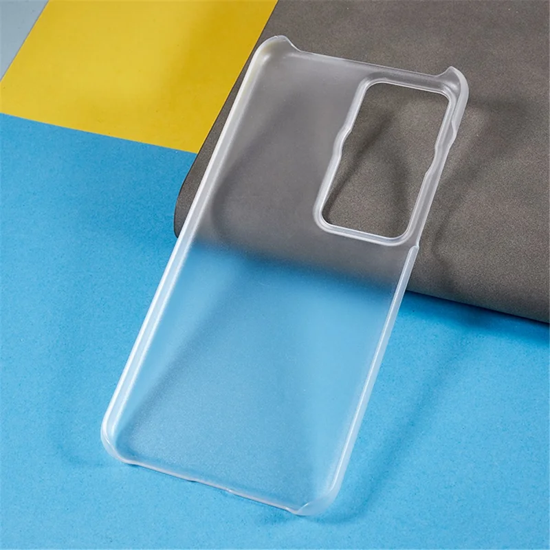 For Huawei P60 / P60 Pro Rubberized Phone Case Anti-scratch Hard PC Phone Back Cover - Transparent