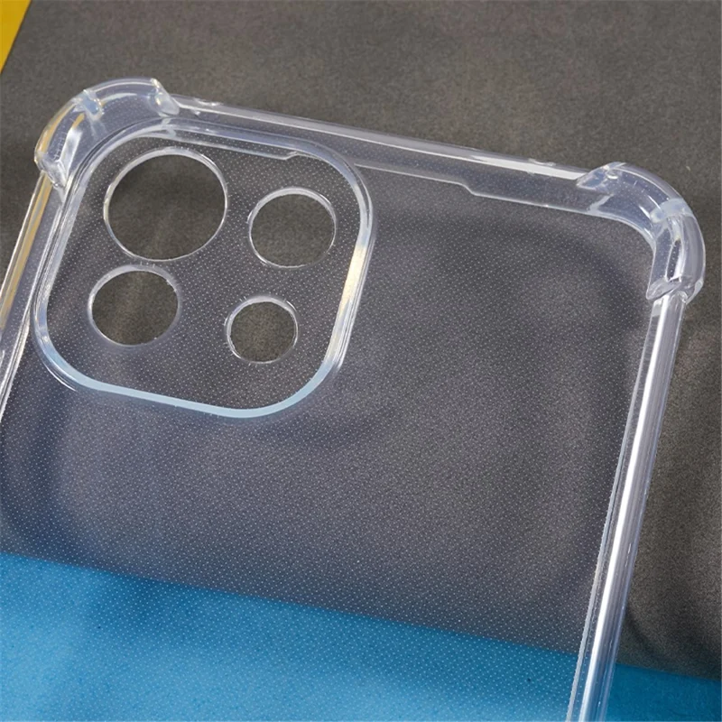 Para Xiaomi 11 Lite 5G NE / Mi 11 Lite 5G / 4G Teléfono Caso TPU Engrosado Cuatro Esquinas Cubierta Transparente con Cordón