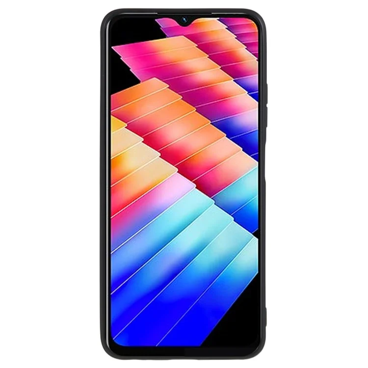 Flexible TPU Phone Case for Infinix Hot 30 , Anti-Scratch Matte Phone Cover - Black