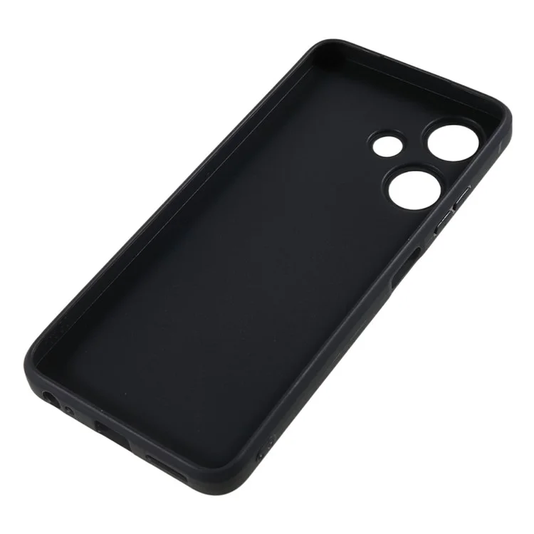 Flexible TPU Phone Case for Infinix Hot 30 , Anti-Scratch Matte Phone Cover - Black