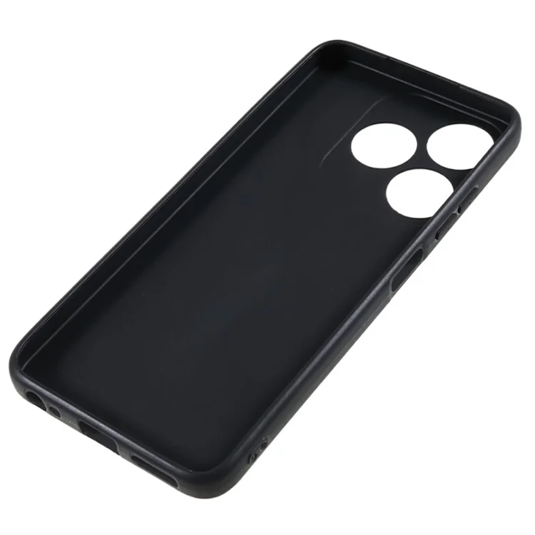 TPU Phone Case for TECNO Spark 10 4G Anti-Scratch Protective Matte Cell Phone Cover - Black