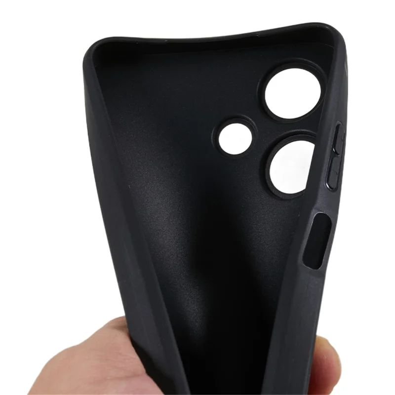 Pour Infinix Hot 30i Matte Finish Smartphone Cover Anti-Scratch TPU Phone Case - Noir