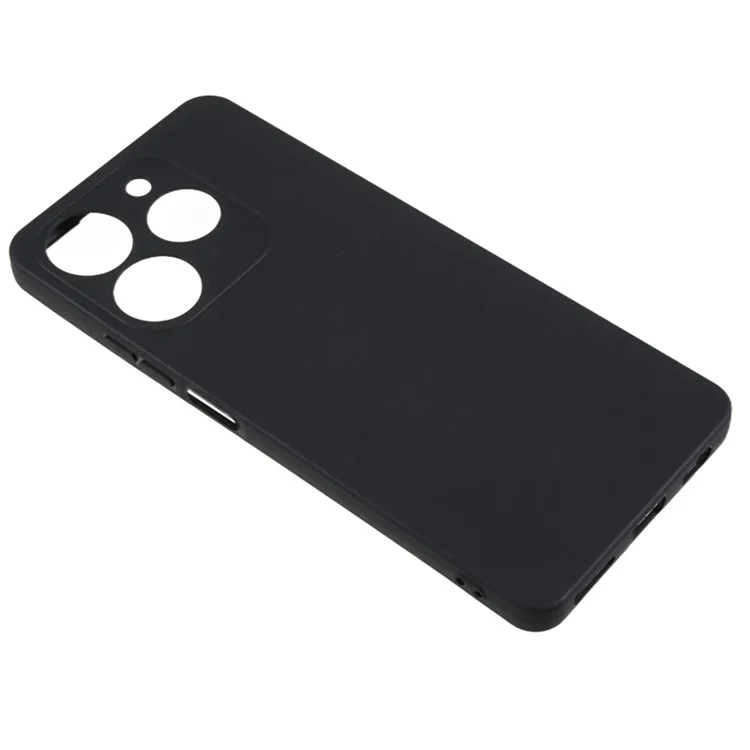Para TECNO Spark 10 Pro Acabamento Fosco Capa de Telefone Caso Proteção Anti-Risco TPU Capa de Telefone - Preto