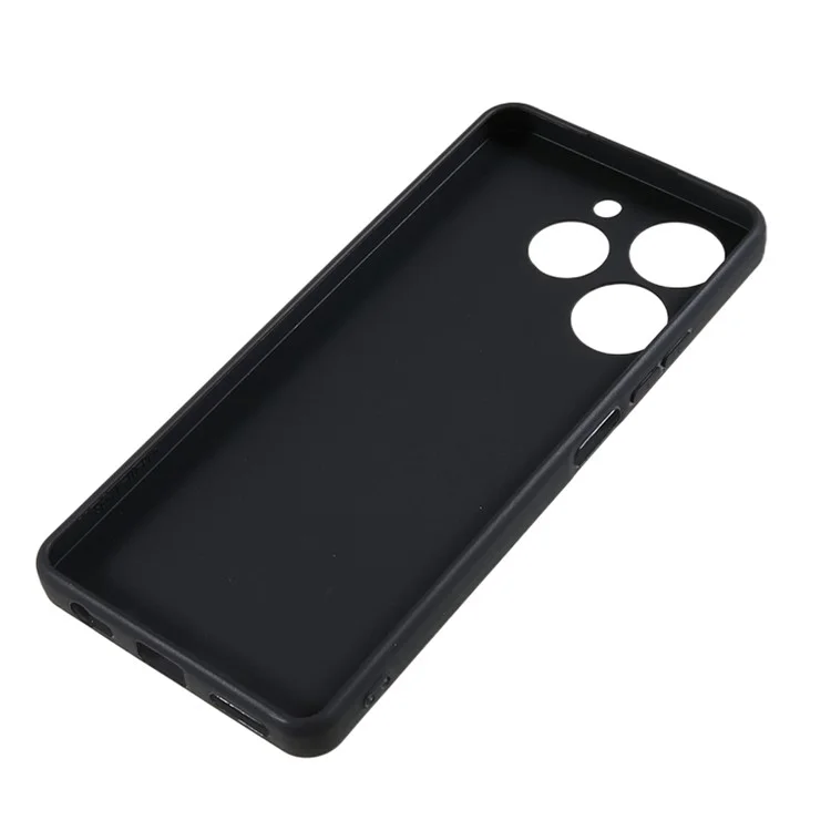 Para TECNO Spark 10 Pro Acabamento Fosco Capa de Telefone Caso Proteção Anti-Risco TPU Capa de Telefone - Preto