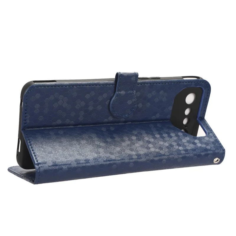 Per Asus ROG Phone 7 5G Telefono cellulare Custodia portafoglio Custodia in pelle PU supporto a punto Modello impresso Custodia per telefono - Blu scuro