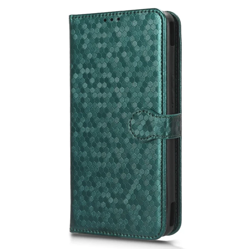 Para Asus ROG Phone 7 5G Mobile Phone Wallet Case PU Leather Stand Dot Pattern Imprinted Phone Cover - Verde
